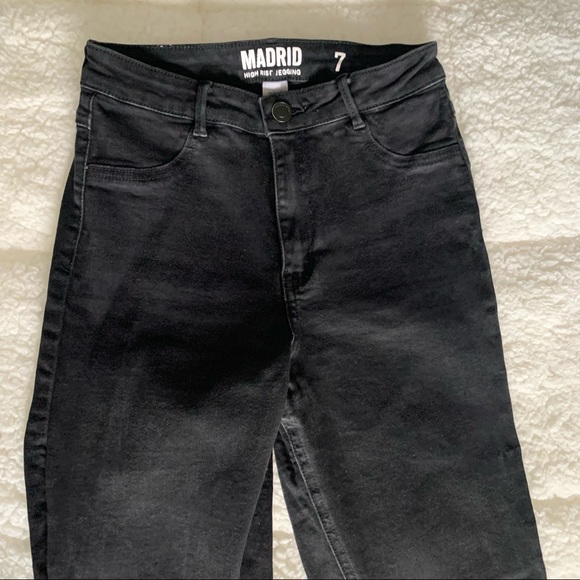 Black skinny high rise leggings - Picture 2 of 5